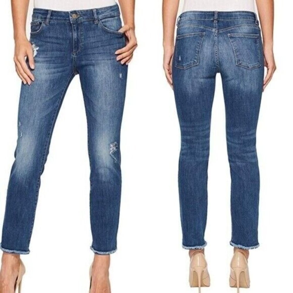 DL1961  Mara Instasculpt Straight Ankle Stretch Ventura Wash Denim Jeans Size 31